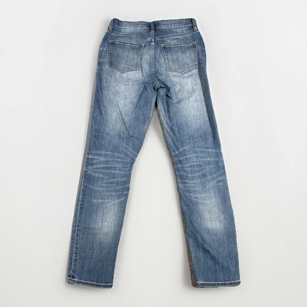 J.Crew‎ Slim Jeans Womens 27 Blue Stretch Denim High Rise Whiskered G3155